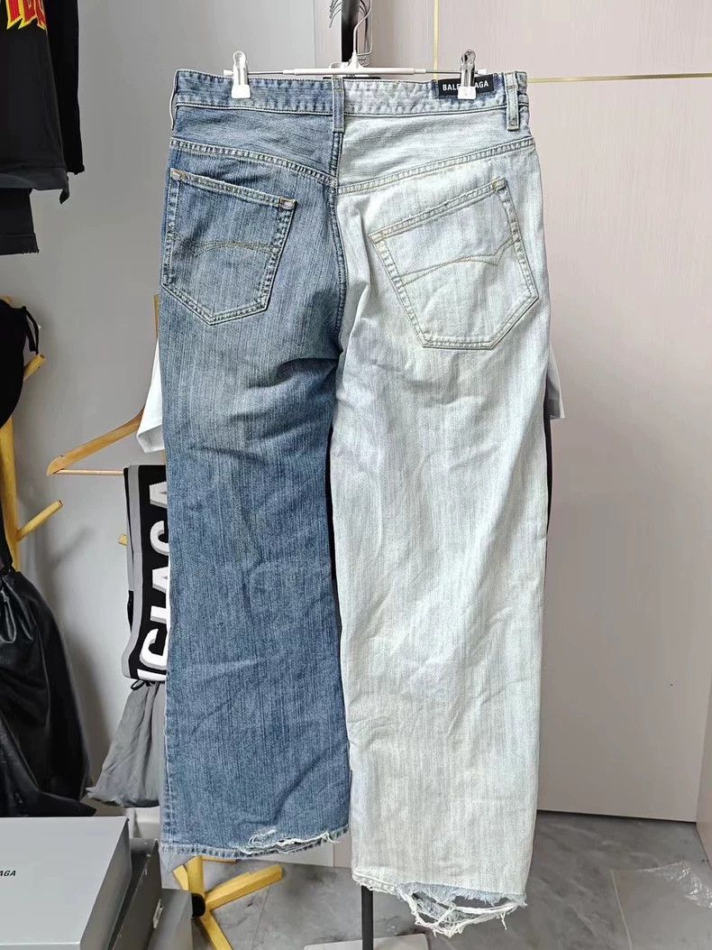 Balenciaga Balenciaga Fiffy Split Jeans Fall Collection Size US 32 / EU 48 - 2 Thumbnail