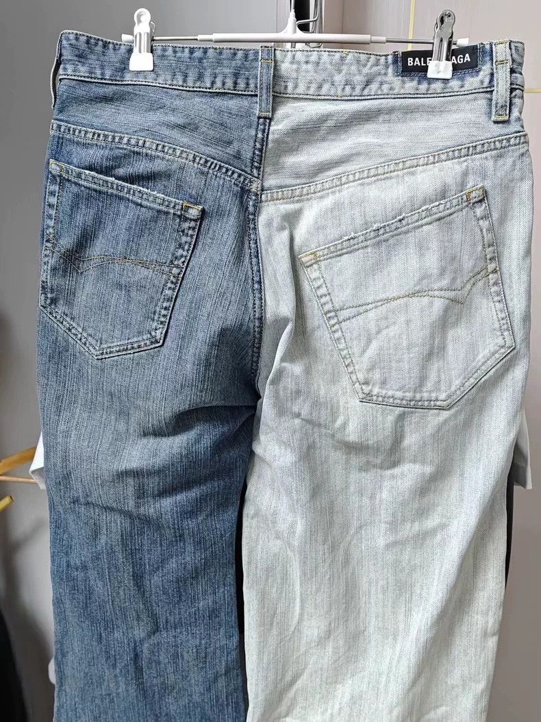 Balenciaga Balenciaga Fiffy Split Jeans Fall Collection Size US 32 / EU 48 - 3 Thumbnail