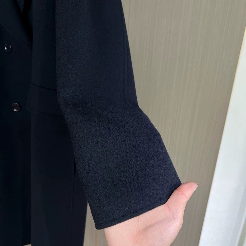 Max Mara Maxmara Navy Wool Collar Coat Size US M / EU 48-50 / 2 - 3 Thumbnail