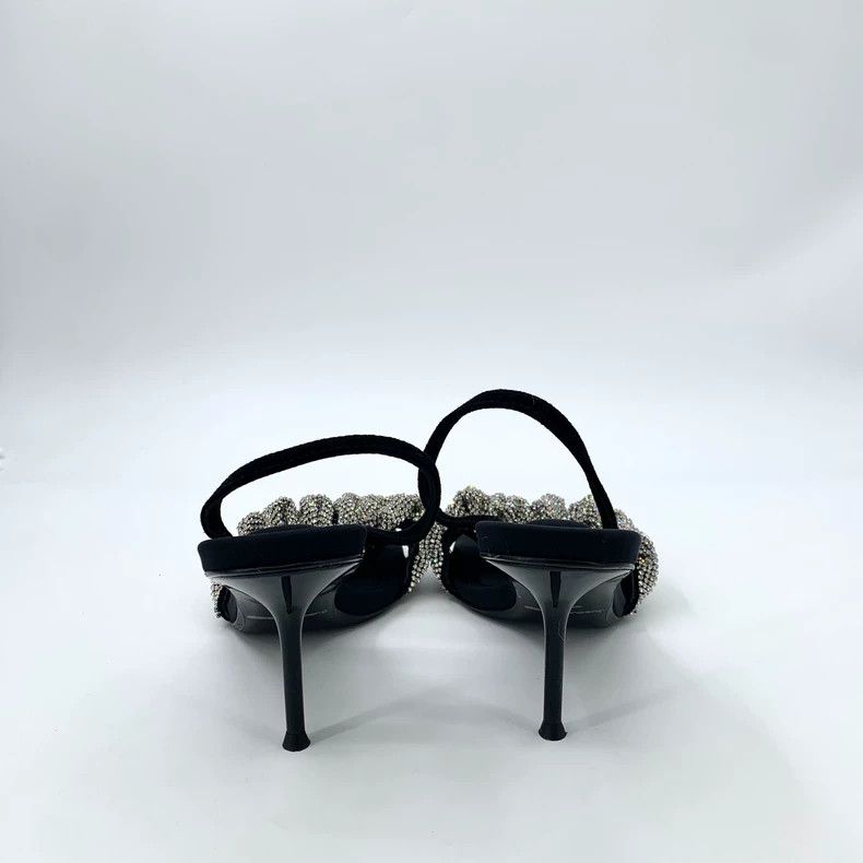 Alexander Wang Alexander Wang Black Rhinestone High Heels Size US 8 / IT 38 - 4 Thumbnail
