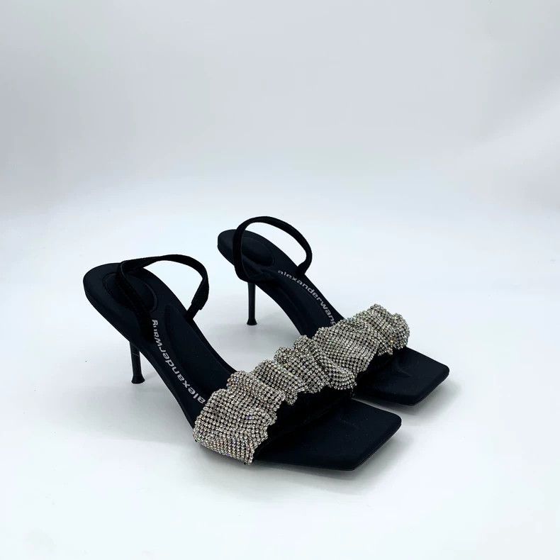 Alexander Wang Alexander Wang Black Rhinestone High Heels Size US 8 / IT 38 - 2 Thumbnail