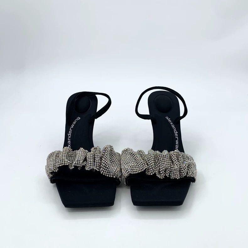 Alexander Wang Alexander Wang Black Rhinestone High Heels Size US 8 / IT 38 - 3 Thumbnail