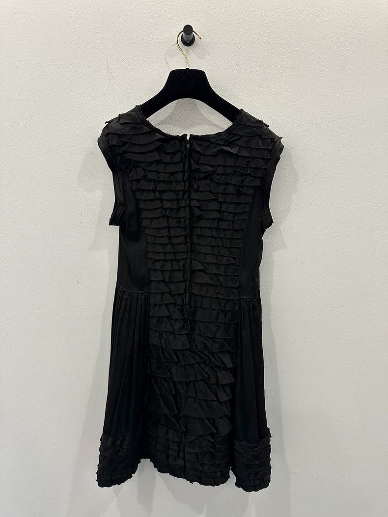 Gucci Black Ruffled Dress Size M, Like New Size M / US 6-8 / IT 42-44 - 2 Thumbnail