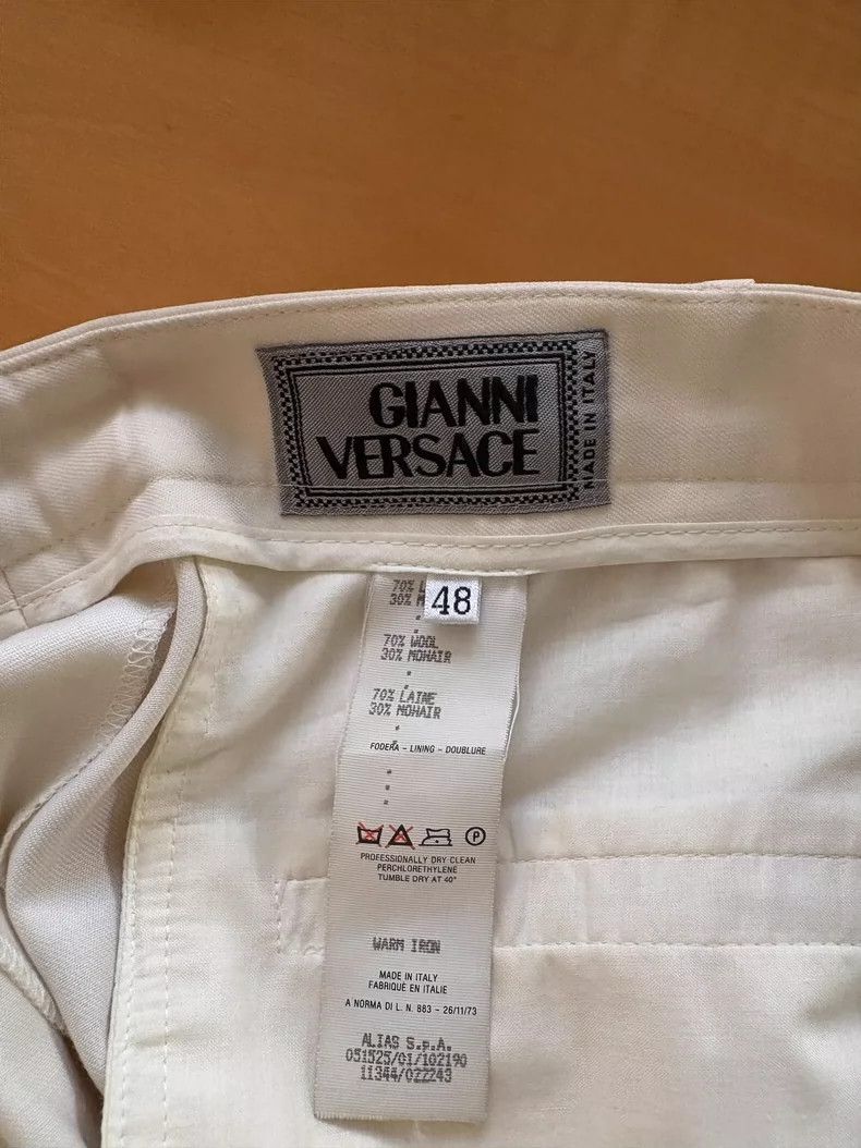 Versace Gianni Versace Embroidered Wool Trousers for Men Size US 44 / EU 60 - 9 Thumbnail