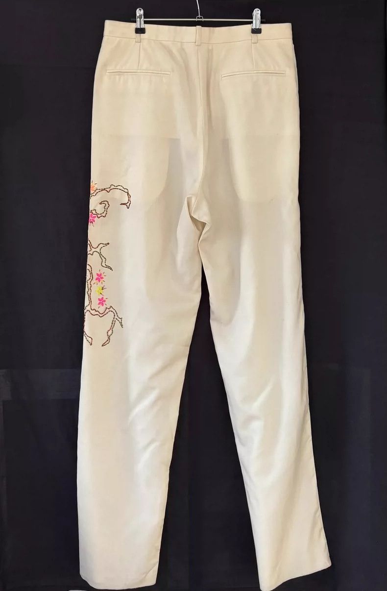 Versace Gianni Versace Embroidered Wool Trousers for Men Size US 44 / EU 60 - 2 Thumbnail