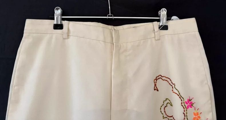 Versace Gianni Versace Embroidered Wool Trousers for Men Size US 44 / EU 60 - 3 Thumbnail
