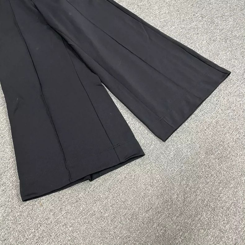 Y-3 Y-3 Black Wide-Leg Pants Size M Size US 32 / EU 48 - 3 Thumbnail