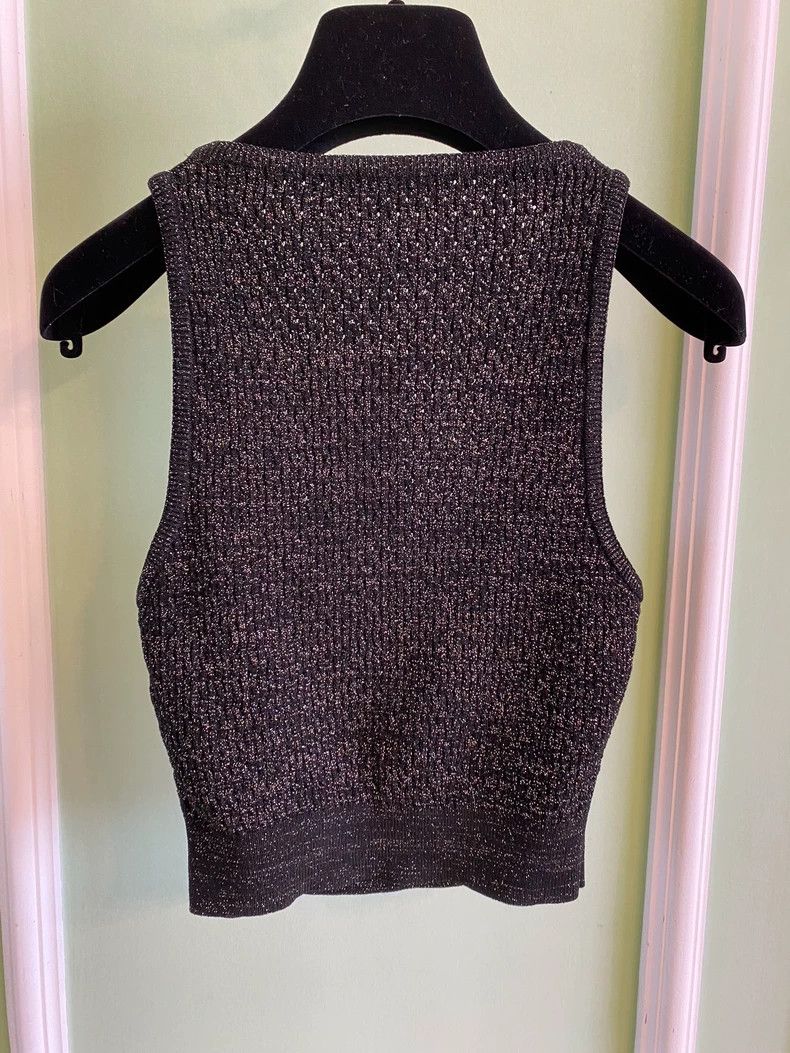 Balmain Balmain Metallic Button Sleeveless Top Size ONE SIZE - 3 Thumbnail