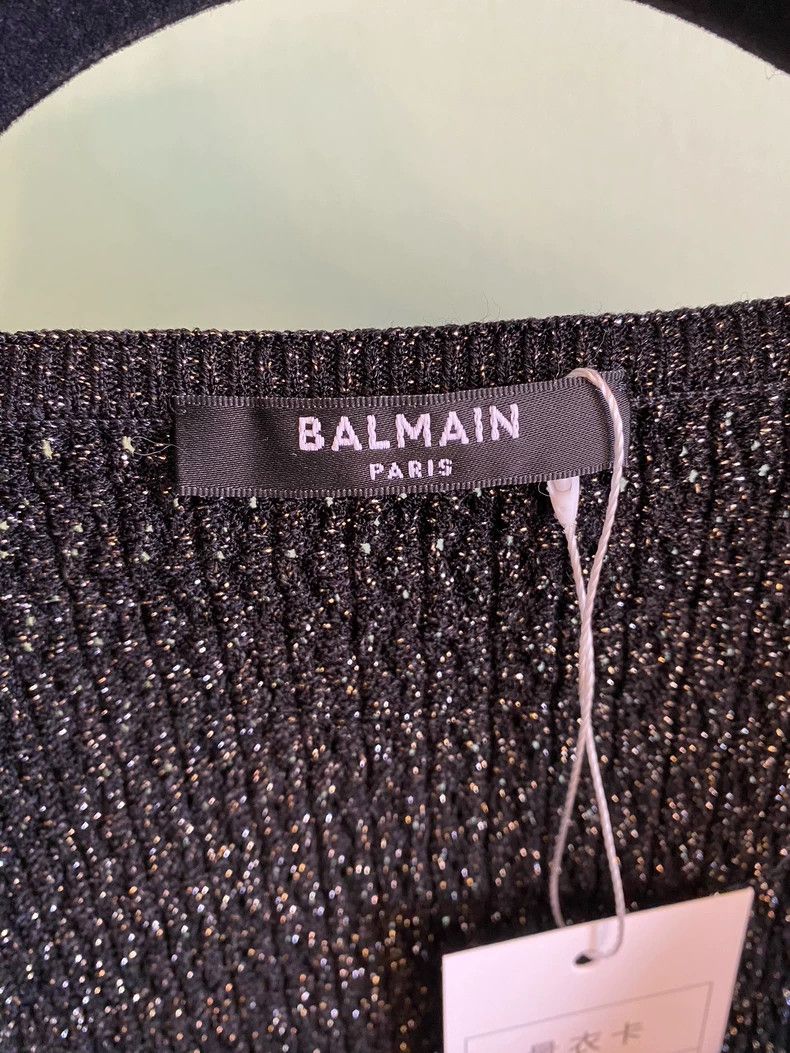 Balmain Balmain Metallic Button Sleeveless Top Size ONE SIZE - 4 Thumbnail