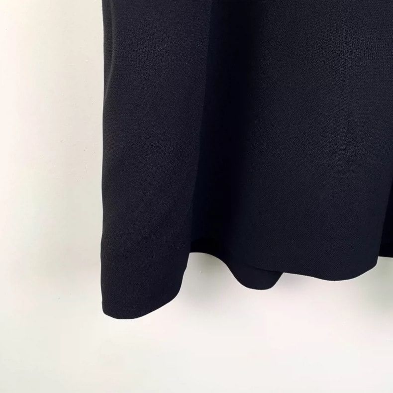 Celine Color Block Ruffle Sleeve Silk Dress Size 22" - 4 Thumbnail