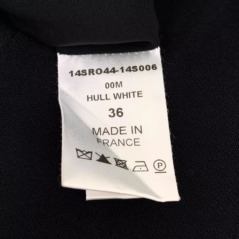 Celine Color Block Ruffle Sleeve Silk Dress Size 22" - 6 Thumbnail