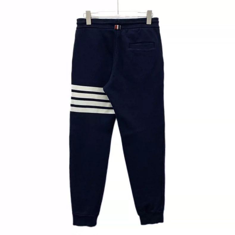 Thom Browne Classic Navy Drawstring Sweatpants by Thom Browne Size US 26 / EU 42 - 2 Thumbnail