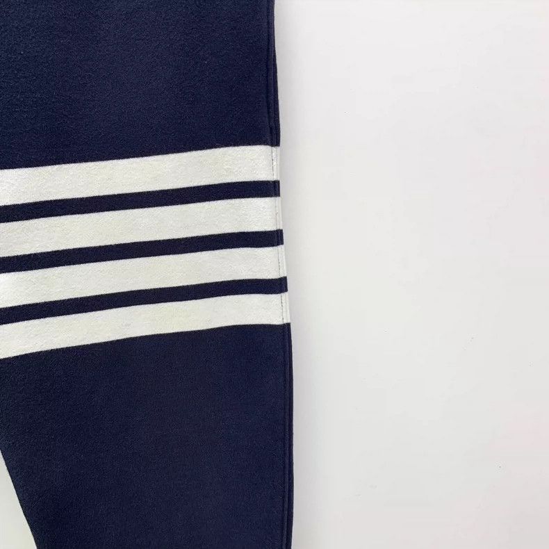 Thom Browne Classic Navy Drawstring Sweatpants by Thom Browne Size US 26 / EU 42 - 4 Thumbnail