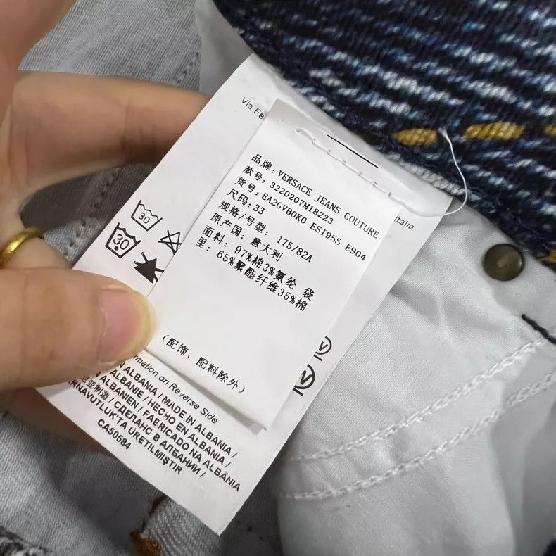 Versace Versace Blue Wash Denim Pants Size 29-36 Size US 28 / EU 44 - 5 Thumbnail