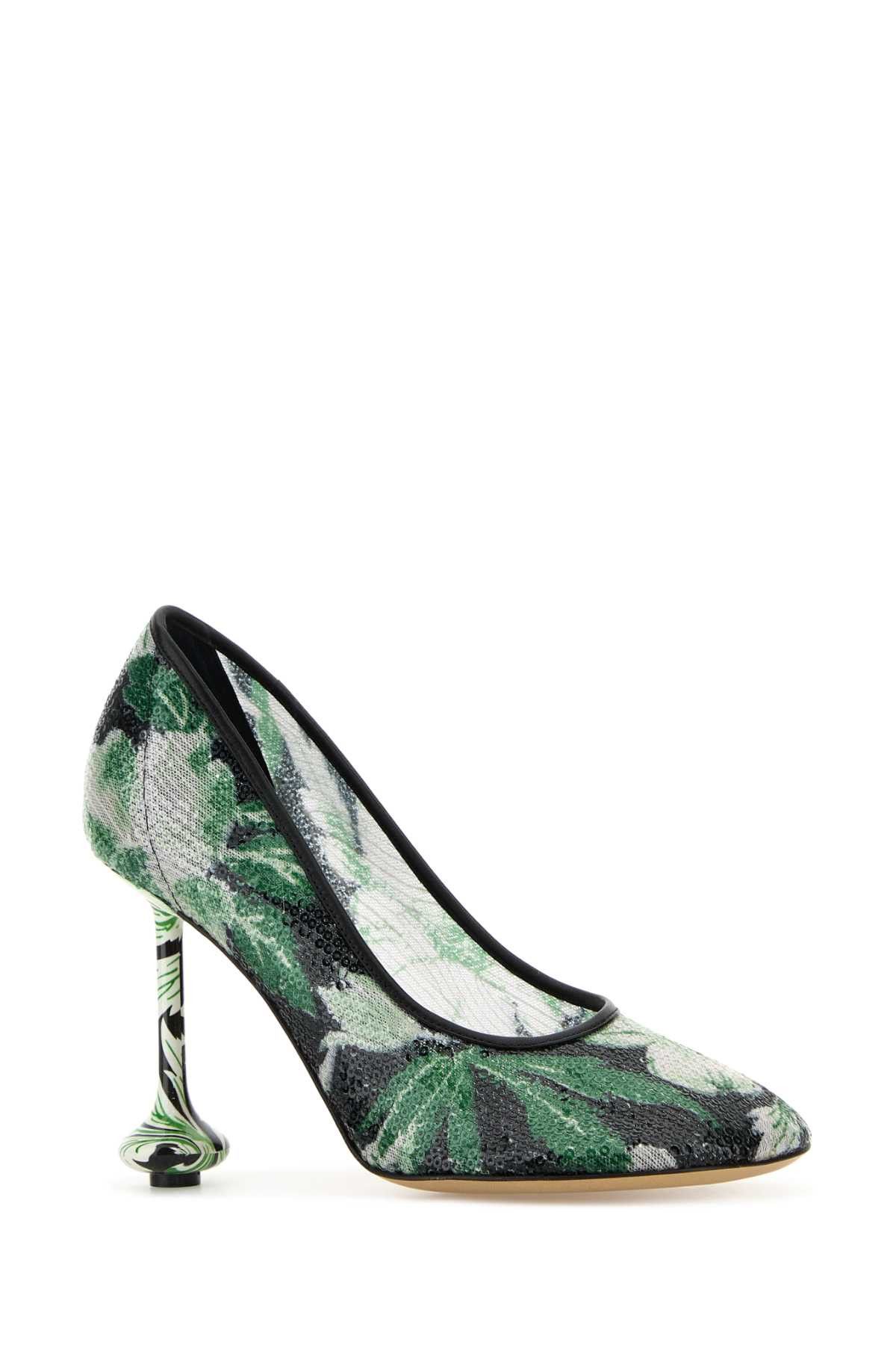 Loewe Embellished Mesh Toy Pumps Size US 7 / IT 37 - 2 Thumbnail