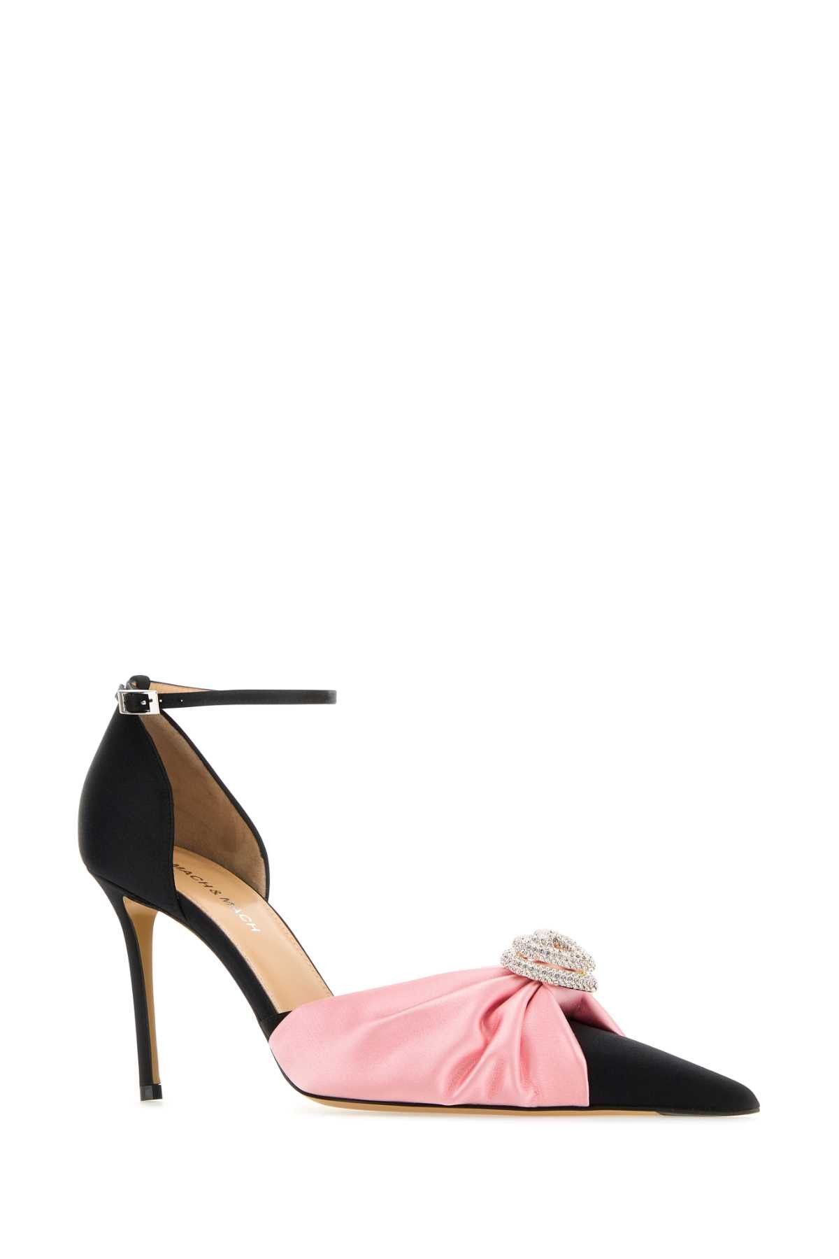 MACH & MACH Black Satin Pumps Size US 8 / IT 38 - 2 Thumbnail
