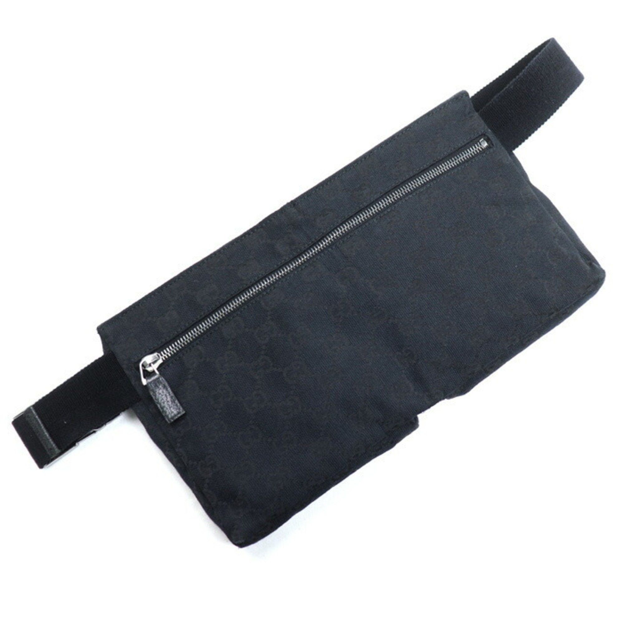 Gucci GUCCI GG Canvas Belt Bag Waist Black 28566 Body Men's Size ONE SIZE - 2 Thumbnail