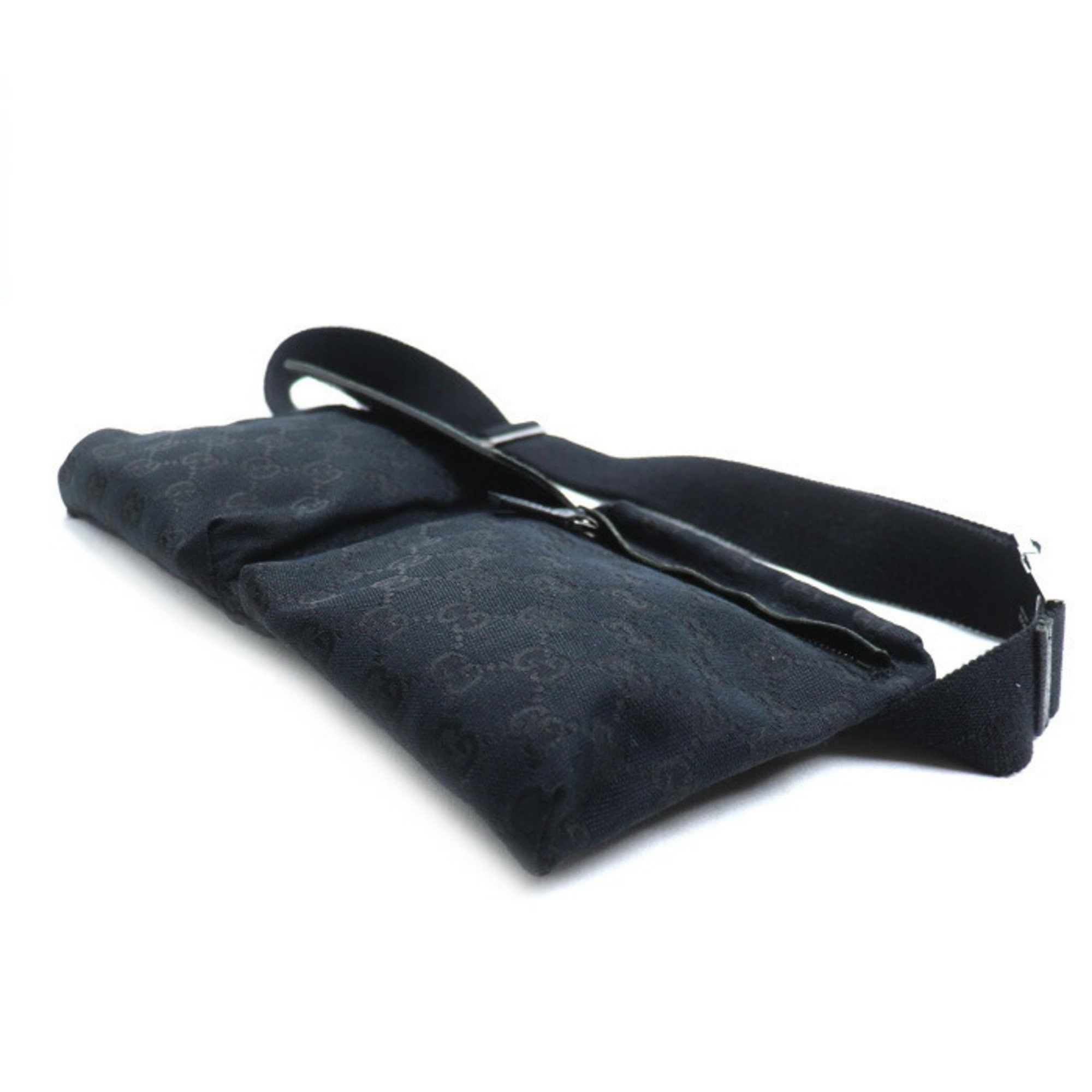 Gucci GUCCI GG Canvas Belt Bag Waist Black 28566 Body Men's Size ONE SIZE - 3 Thumbnail