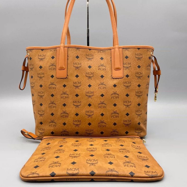 MCM MCM Classic Cognac Tote Shoulder Bag Size ONE SIZE - 2 Thumbnail