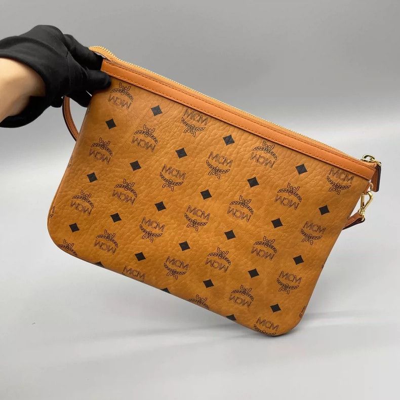 MCM MCM Classic Cognac Tote Shoulder Bag Size ONE SIZE - 7 Thumbnail