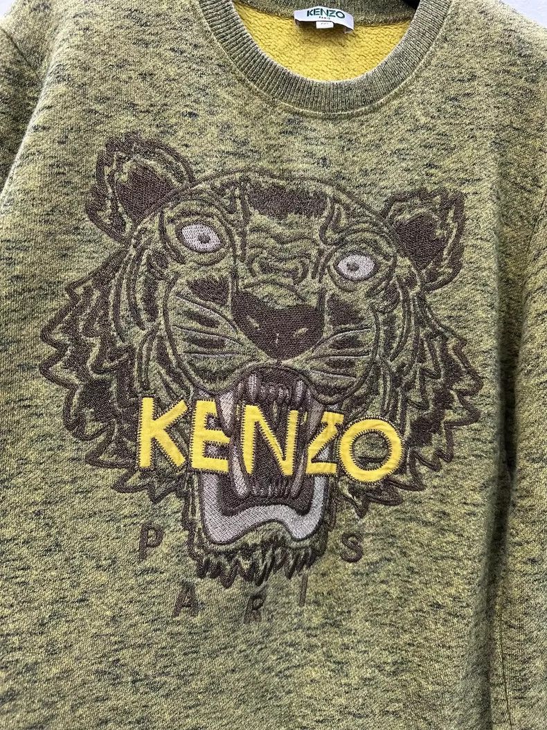 Kenzo Kenzo Green Tiger Logo Women's Sweatshirt Size US M / EU 48-50 / 2 - 3 Thumbnail
