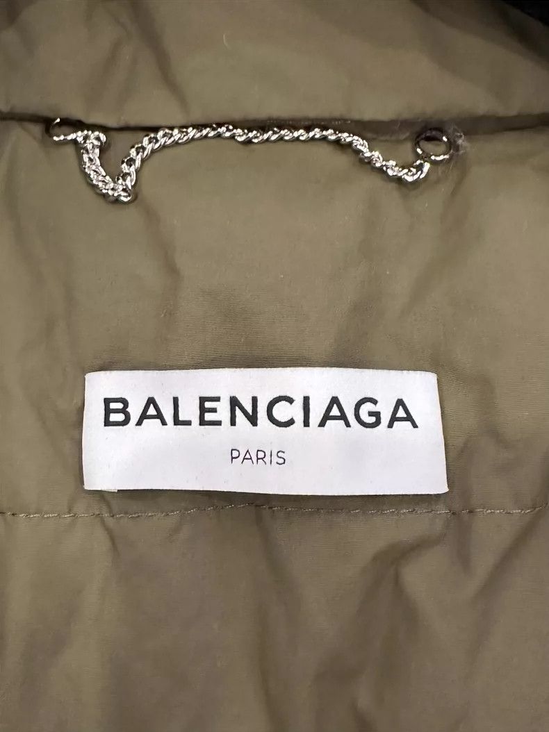 Balenciaga Balenciaga Military Green Puffer Jacket Women's Size US S / EU 44-46 / 1 - 4 Thumbnail