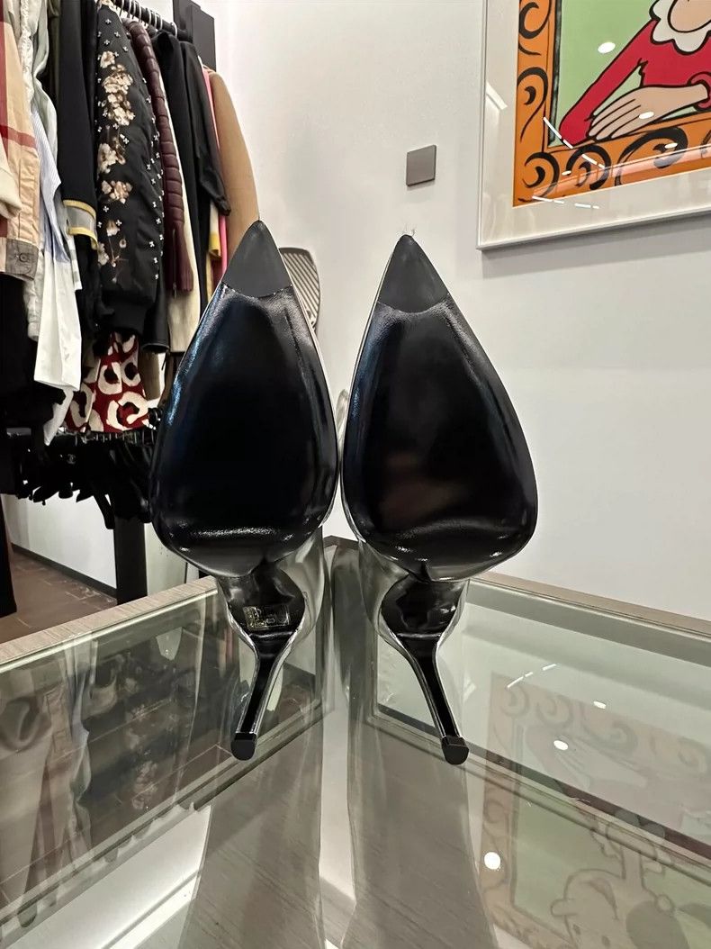 Balenciaga Silver High Heel Boots by Balenciaga Size US 7.5 / EU 40-41 - 6 Thumbnail