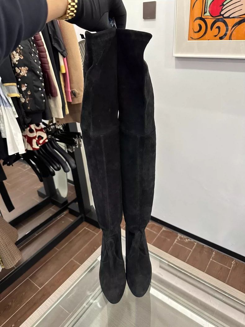 Stuart Weitzman Stuart Weitzman SW Highland Over-the-Knee Boots Size US 7.5 / EU 40-41 - 2 Thumbnail