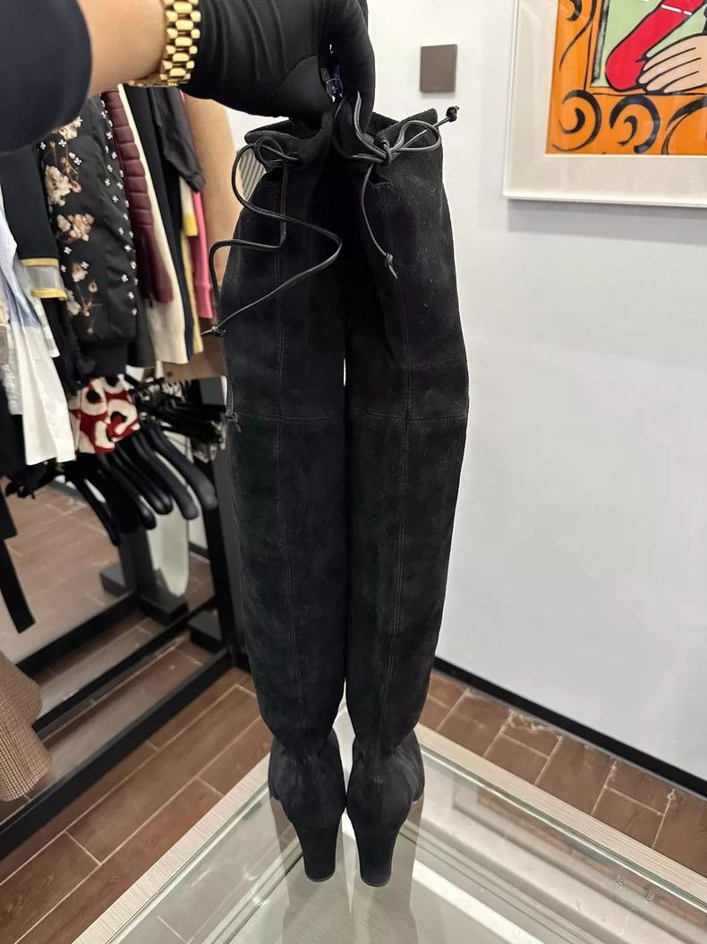 Stuart Weitzman Stuart Weitzman SW Highland Over-the-Knee Boots Size US 7.5 / EU 40-41 - 4 Thumbnail