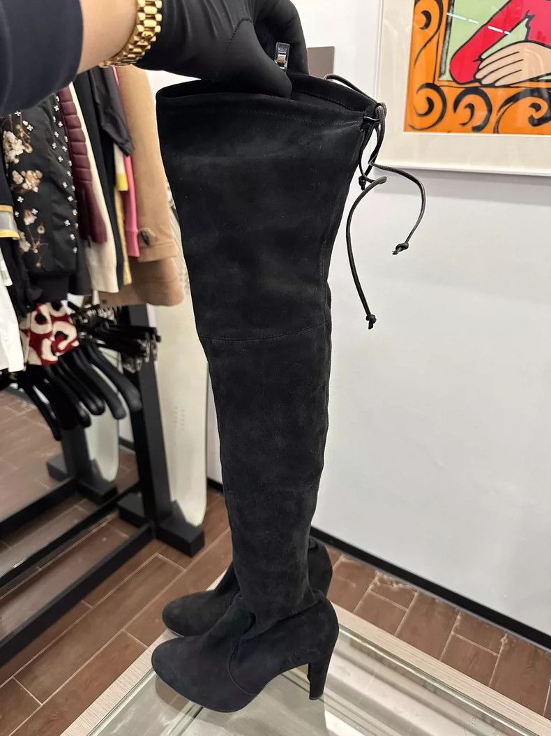 Stuart Weitzman Stuart Weitzman SW Highland Over-the-Knee Boots Size US 7.5 / EU 40-41 - 3 Thumbnail