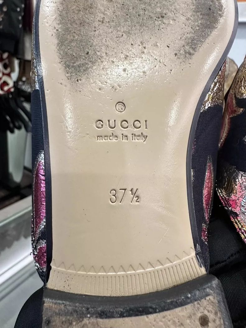 Gucci Gucci Pearl Butterfly Women's Slippers Size 37.5 Size US 7.5 / EU 40-41 - 7 Thumbnail