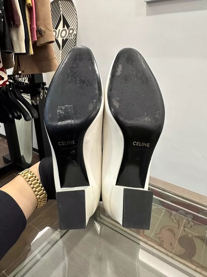 Celine Celine Retro Logo Mary Jane Shoes 5.5cm Heels Size US 7.5 / EU 40-41 - 6 Thumbnail