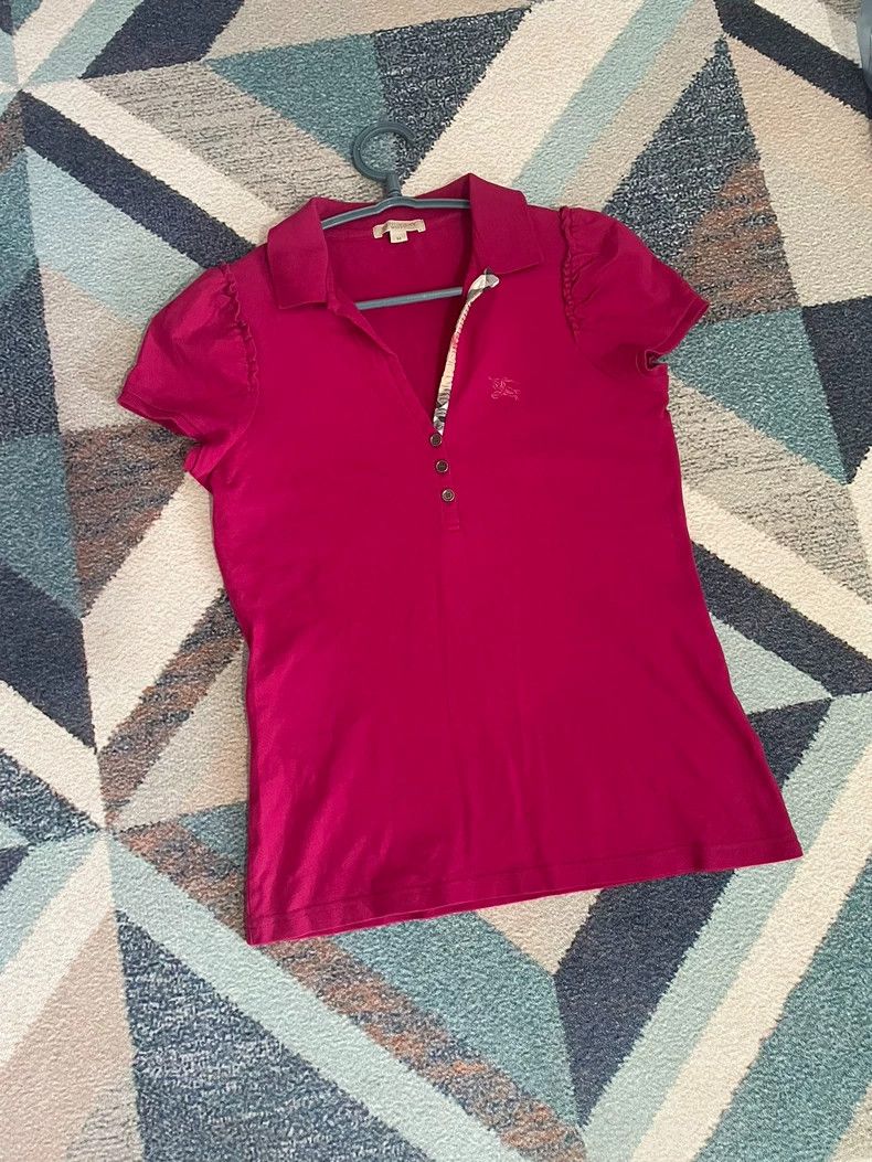 Burberry Burberry Women's Short Sleeve Polo Shirt Size US M / EU 48-50 / 2 - 2 Thumbnail