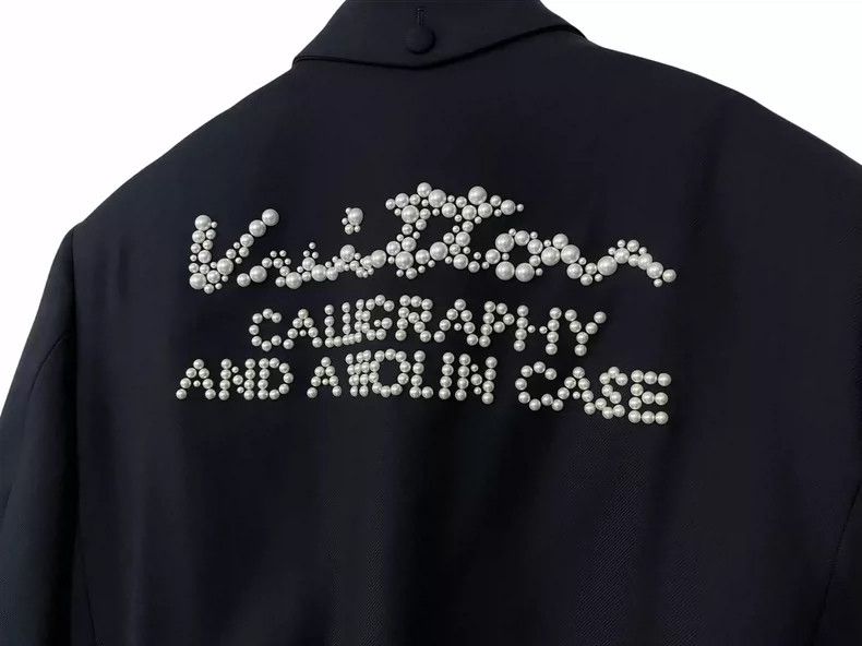 Louis Vuitton Louis Vuitton Pearl Jacket Wool Coat Size US L / EU 52-54 / 3 - 3 Thumbnail