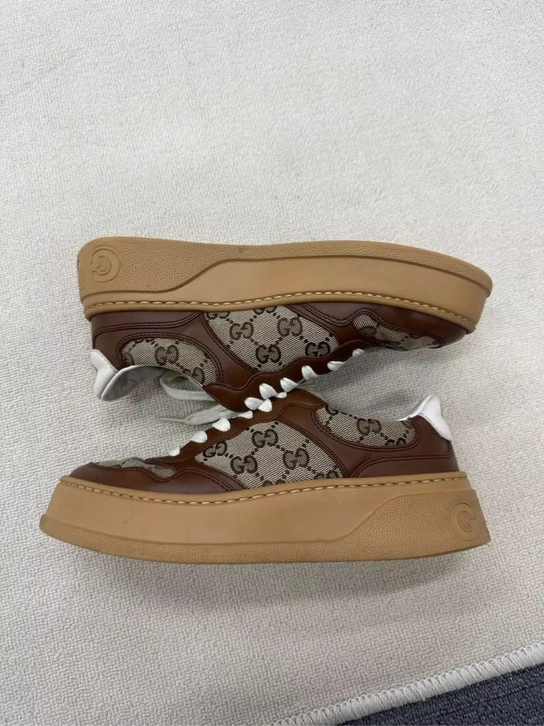 Gucci Gucci Brown Logo Sneakers Size 37.5 Size US 7.5 / EU 40-41 - 5 Thumbnail