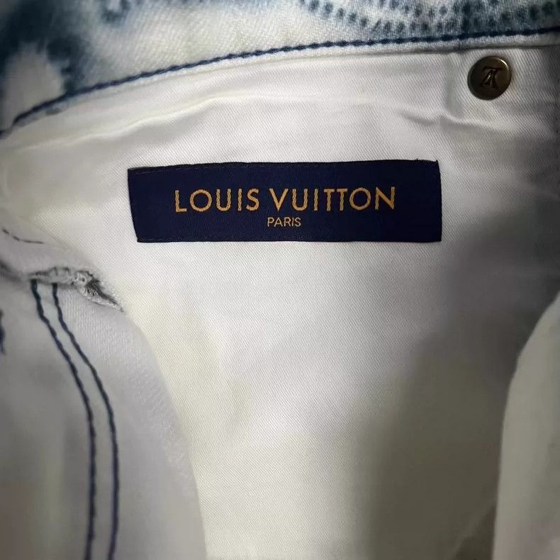 Louis Vuitton Louis Vuitton Blue Tie-Dye Denim Pants Size US 30 / EU 46 - 3 Thumbnail