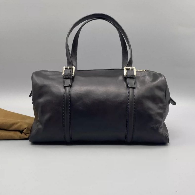 Gucci Gucci Black Leather Boston Tote Bag Size ONE SIZE - 2 Thumbnail