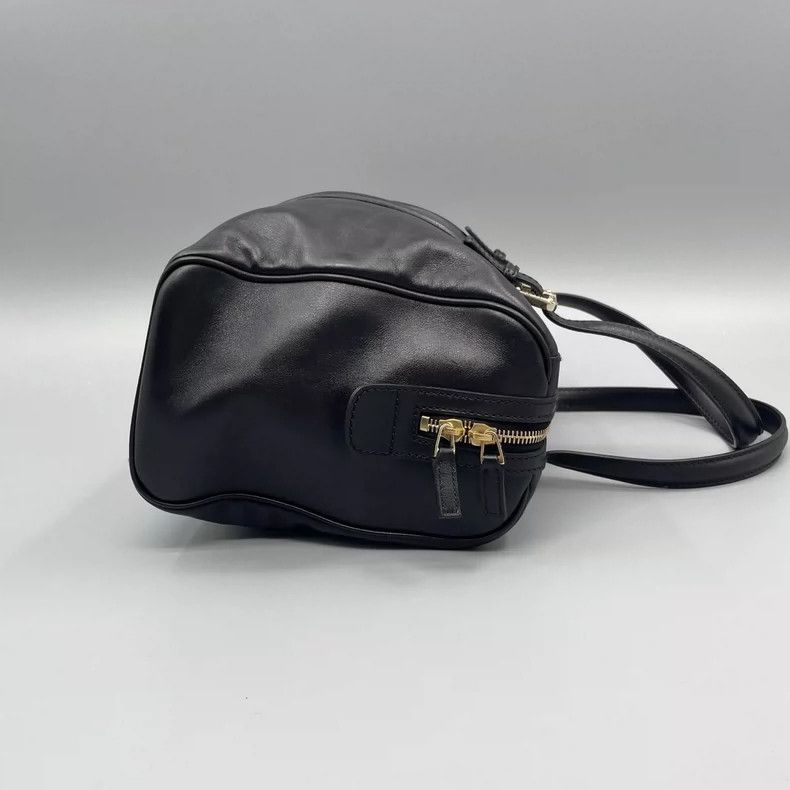 Gucci Gucci Black Leather Boston Tote Bag Size ONE SIZE - 5 Thumbnail