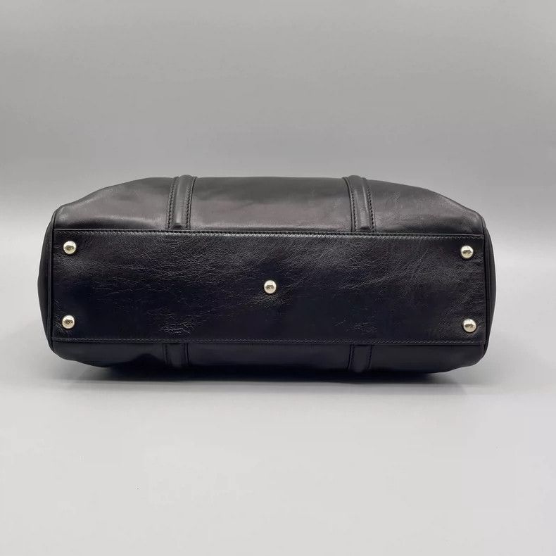 Gucci Gucci Black Leather Boston Tote Bag Size ONE SIZE - 3 Thumbnail