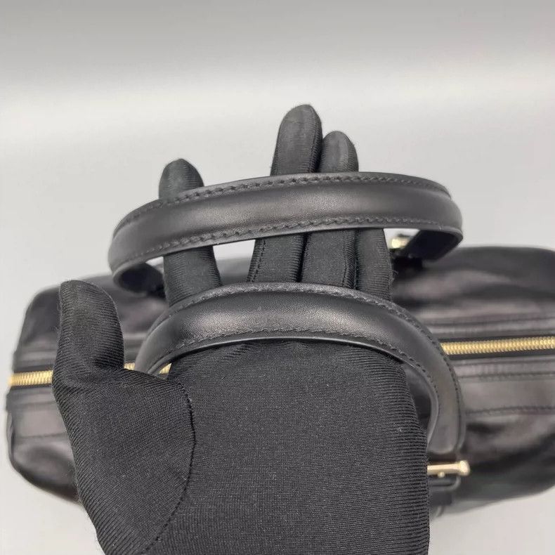 Gucci Gucci Black Leather Boston Tote Bag Size ONE SIZE - 7 Thumbnail
