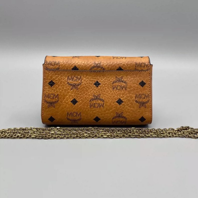 MCM MCM Classic Cognac Color Shoulder Chain Bag Size ONE SIZE - 2 Thumbnail