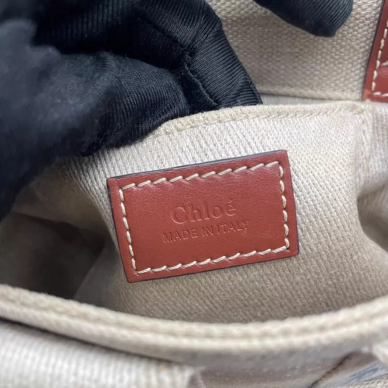 Chloe Chloe Mini Canvas Tote Bag with Strap Size ONE SIZE - 6 Thumbnail