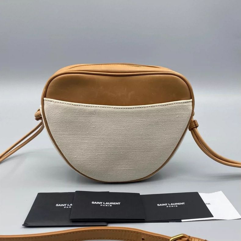 Yves Saint Laurent YSL Canvas Leather Heart Crossbody Bag Size ONE SIZE - 2 Thumbnail