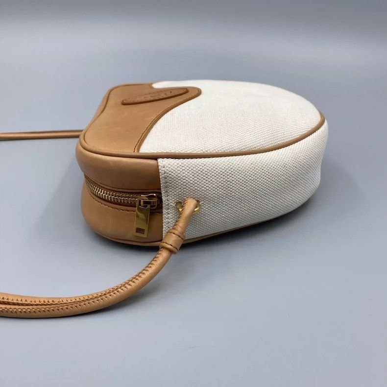 Yves Saint Laurent YSL Canvas Leather Heart Crossbody Bag Size ONE SIZE - 4 Thumbnail