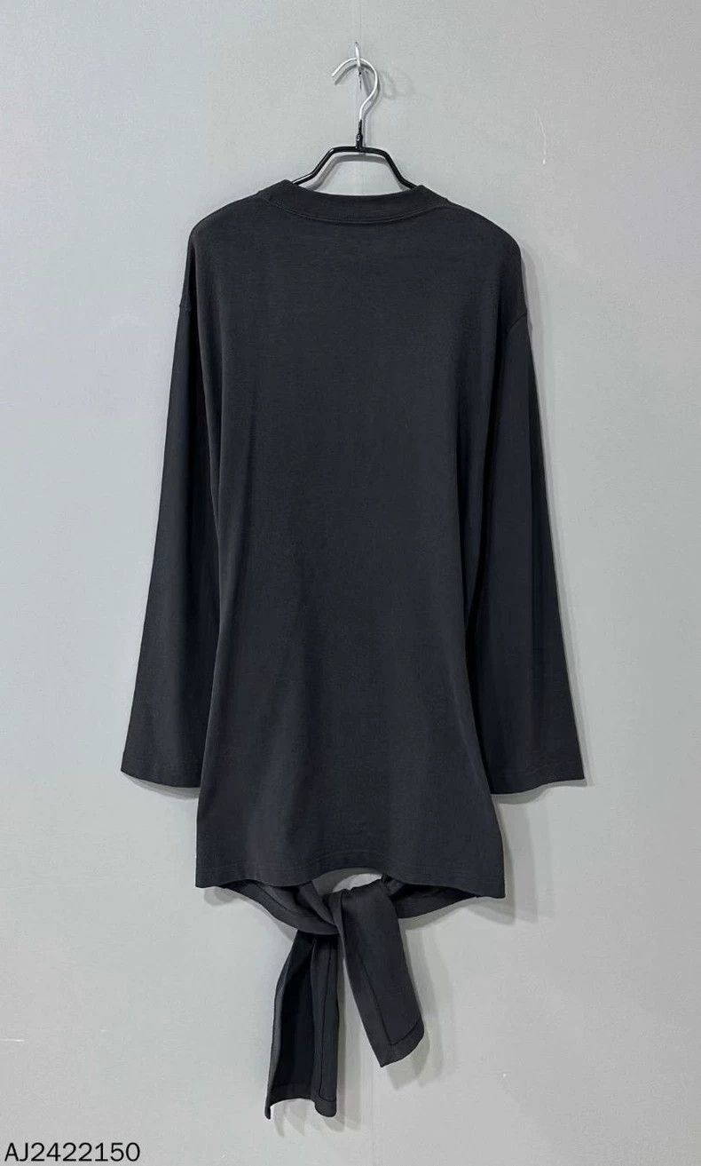 Balenciaga Long Sleeve Balenciaga Top with Ties Size US M / EU 48-50 / 2 - 2 Thumbnail