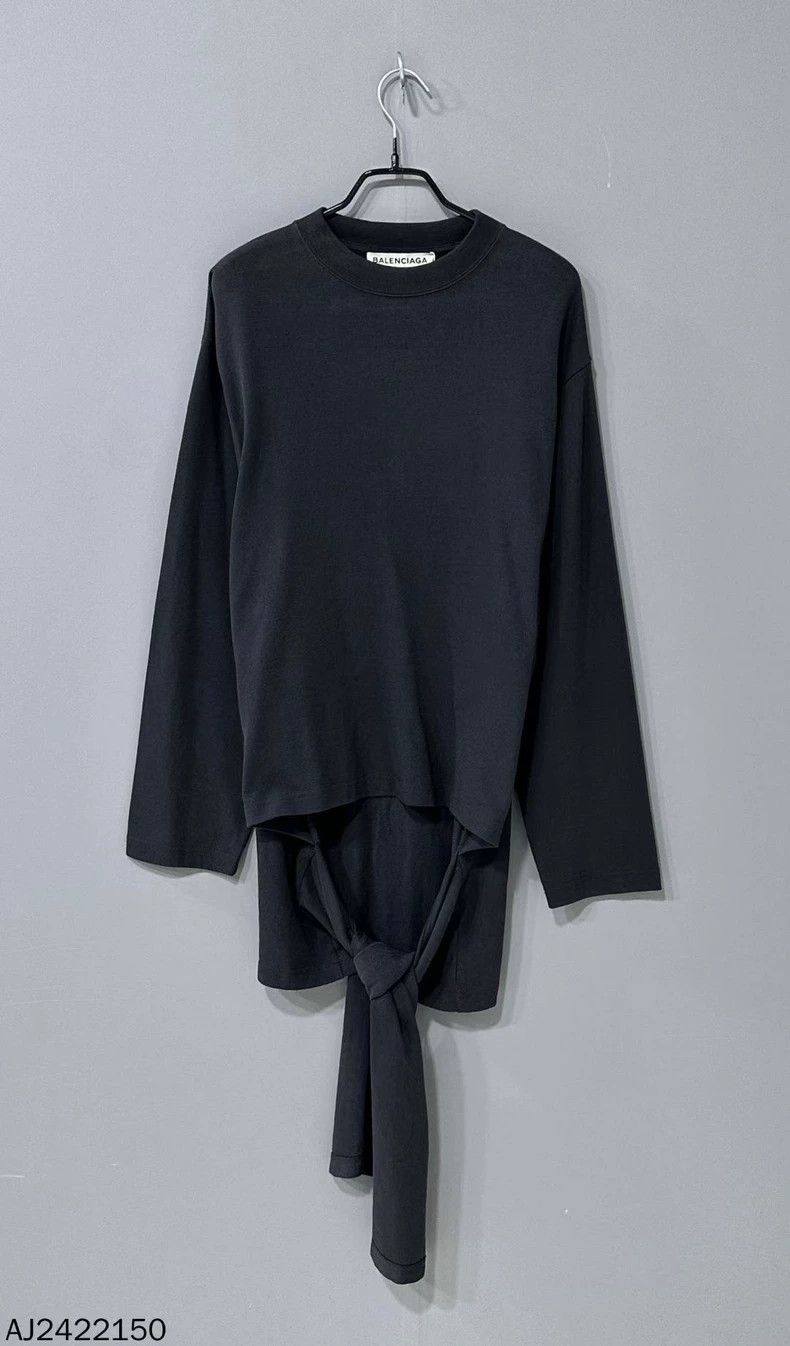 Balenciaga Long Sleeve Balenciaga Top with Ties Size US M / EU 48-50 / 2 - 3 Thumbnail