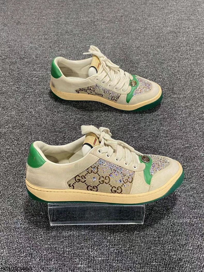 Gucci Gucci Sparkling Shoes with Green Accents Size US 6.5 / EU 39-40 - 4 Thumbnail