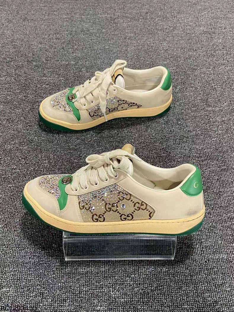 Gucci Gucci Sparkling Shoes with Green Accents Size US 6.5 / EU 39-40 - 3 Thumbnail