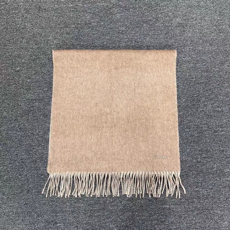 Hermes Hermes Cashmere Scarf with Logo Embroidery Size ONE SIZE - 3 Thumbnail