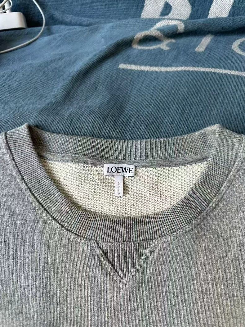 Loewe LOEWE Gray Colorblock Sweatshirt Size US M / EU 48-50 / 2 - 2 Thumbnail